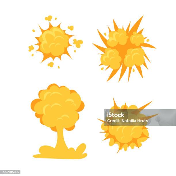 Boom Explode Effect Set Explosions Collection Bomb And Dynamite Explode ...