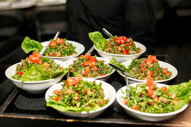 istock Gourmet Culinary Delights: An Array of Food Plates on a Table 2152015346