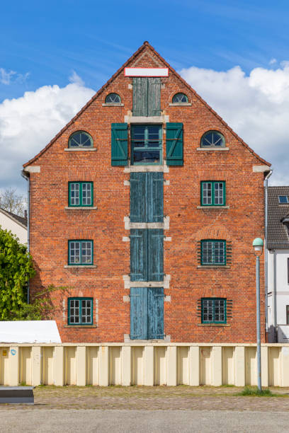 Historic warehouse at the harbor of Bremen-Vegesack