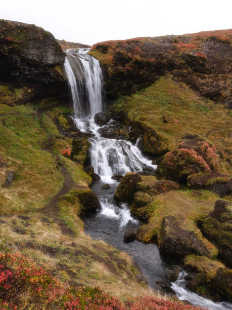 Selvallafoss, small waterfall in Snaefellsnes Peninsular in Autumn, Iceland
