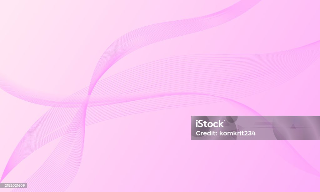 Pink Smooth Color Pink Smooth Lines Wave Curves Gradient Abstract Background Stock ...