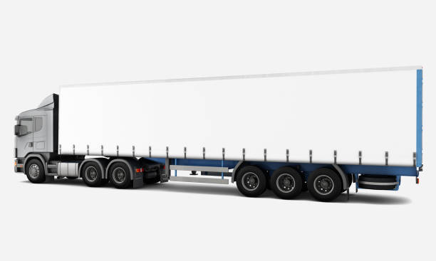 istock Truck Camion Billboard Mockup: 3D Rendering 2152022487