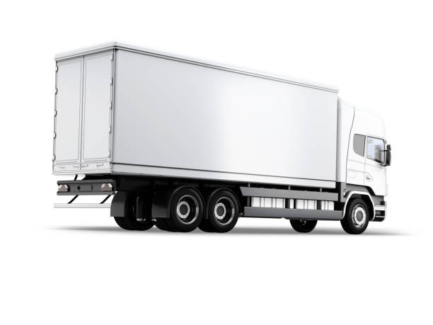 istock Truck Box Camion Mockup: 3D Rendering 2152022533