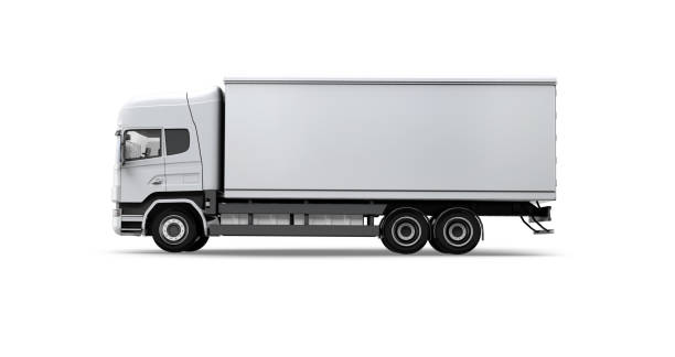 istock Truck Box Camion Mockup: 3D Rendering 2152022543