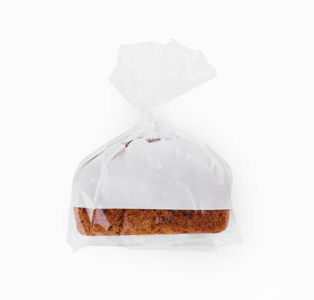istock Loaf of wheat bread in plastic bag isolated 2152023606