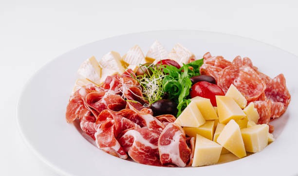 istock Gourmet charcuterie and cheese platter 2152024853