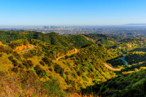 istock Griffith Park Trails: Scenic Hiking Paths with Los Angeles Skyline 2152026093