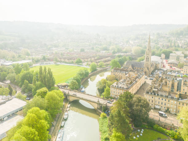 istock Fog over the town of Bath 2152026466