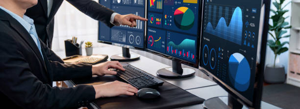 istock Analyst working on BI dashboard on computer monitor. Trailblazing 2152027169