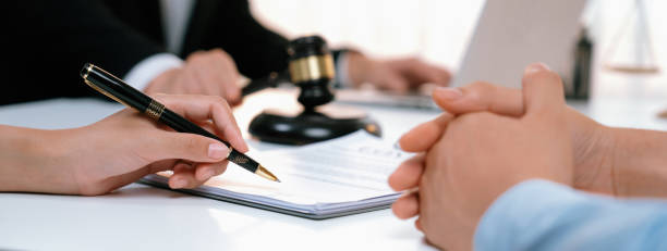 istock Couples file for divorcing and seek assistance from law firm. Rigid 2152028038