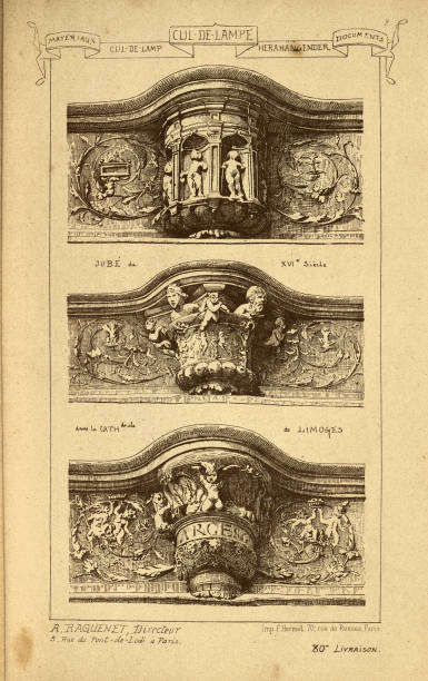 istock Architectural Cul-de-lampe, Corbel, History of architecture, decoration and design, art, French, Victorian, 19th Century 2152030811