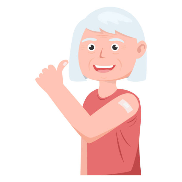 istock senior vacine injection. senior health care concept 2152032528