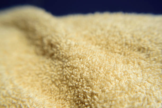 Beige towel detail macro