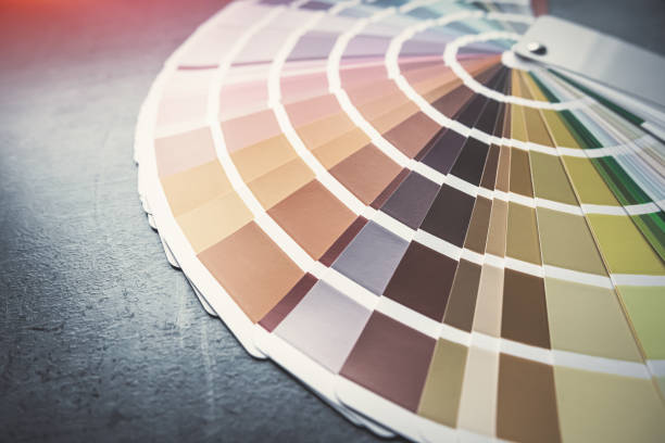 istock Guide of paint samples catalog, color and shadows palette 2152035774