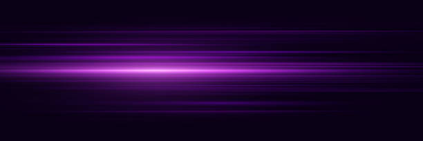 istock Abstract purple and neon lines. Glowing stripes with a glare of light. 2152036304