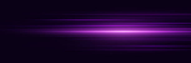 istock Abstract purple and neon lines. Glowing stripes with a glare of light. 2152036306