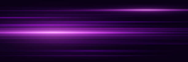 istock Abstract purple and neon lines. Glowing stripes with a glare of light. 2152036328