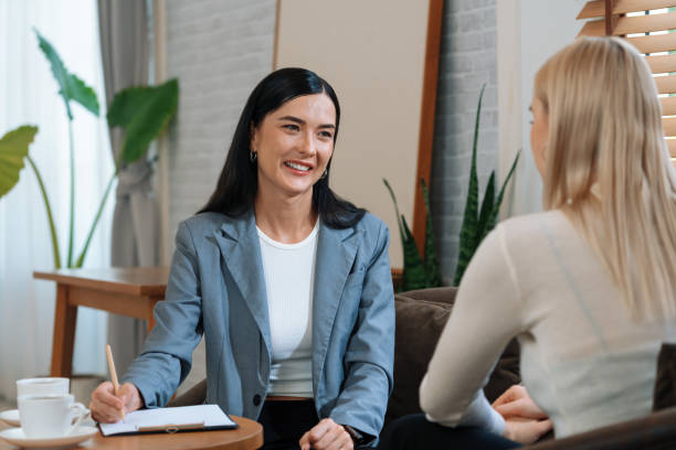 istock Psychological consultation, patient seeking help from expertise. Blithe 2152039684