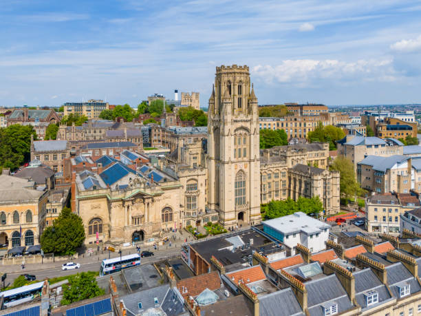 Bristol\nEngland\nSeptember 07, 2018\nThe Wills Memorial Tower of Bristol University Seen from Park Row
