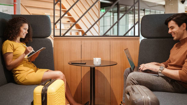 istock Colleagues on business travel 2152056267