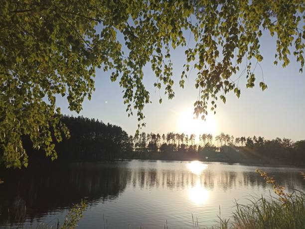 istock Pond and blue sky. Nature scenery in the spring 2152057453