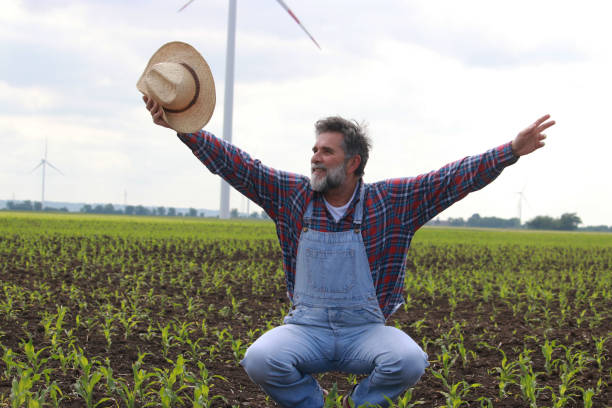 istock Farmer on his plant field 2152061911