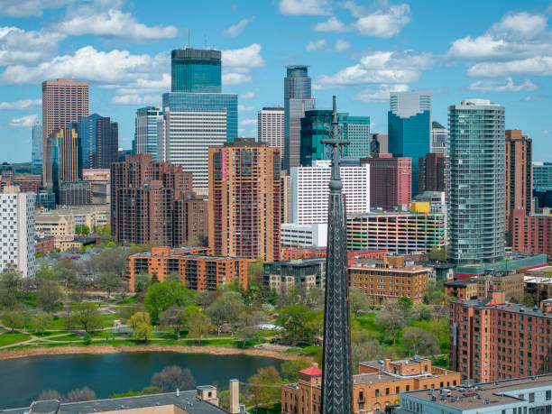 istock Downtown Minneapolis Skyline Aerial 2152069791