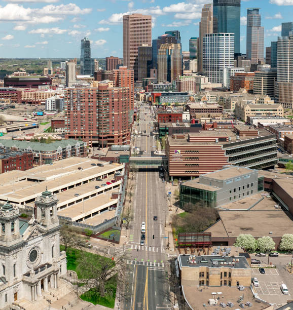 istock Downtown Minneapolis Skyline Aerial 2152069792