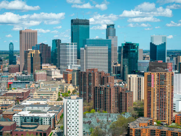 istock Downtown Minneapolis Skyline Aerial 2152070400