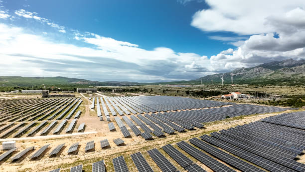 istock Solar Thermal Power Station, aerial view 2152074219