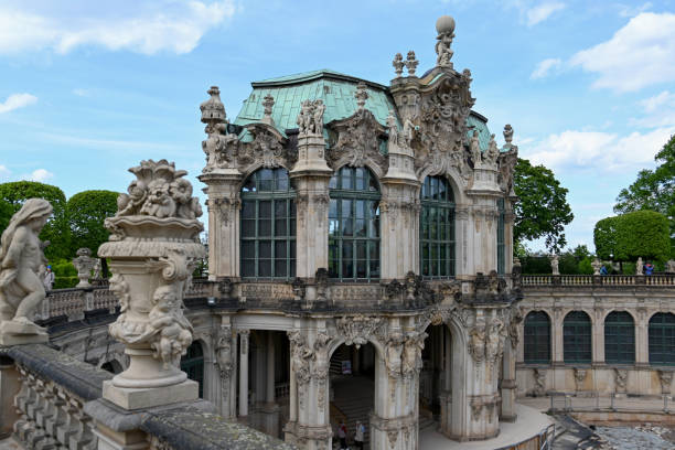 Vertical shot of the world famous Zwinger in Dresden, Germany.