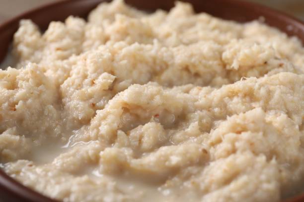 istock Spicy horseradish sauce in bowl, closeup view 2152076197