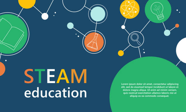 ilustrações de stock, clip art, desenhos animados e ícones de steam education - stem assunto