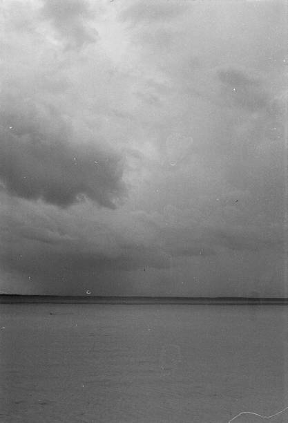 istock Black and white beach analog photography 2152080150