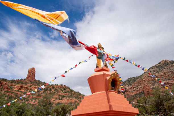 istock Prayer Flags at Amitabha Stupa and Peace Park 2152081485
