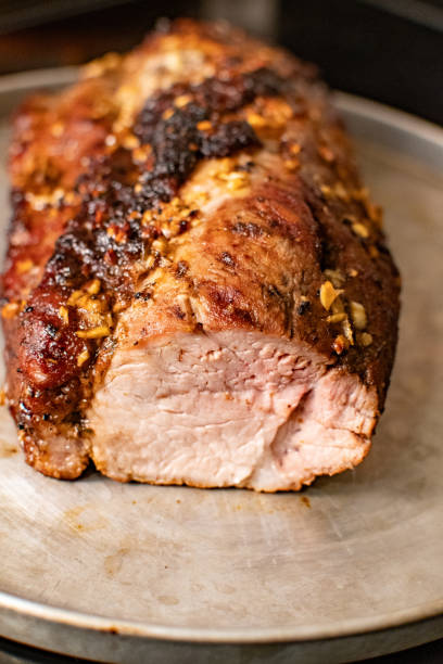 istock Roasted Pork Loin On A Baking Sheet 2152083714