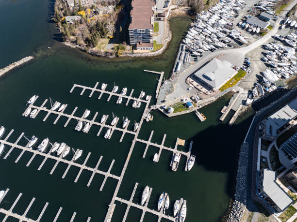 istock Aerial View of Marina 2152084078