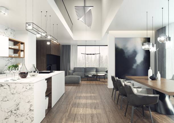 istock The apartment designed as a combination of modernity, simplicity and elegance. 2152087308