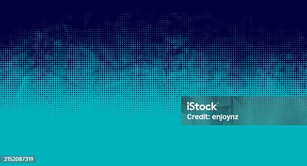 Teal Blue Object Teal Blue Halftone Gradient Pattern Background Stock Illustration ...