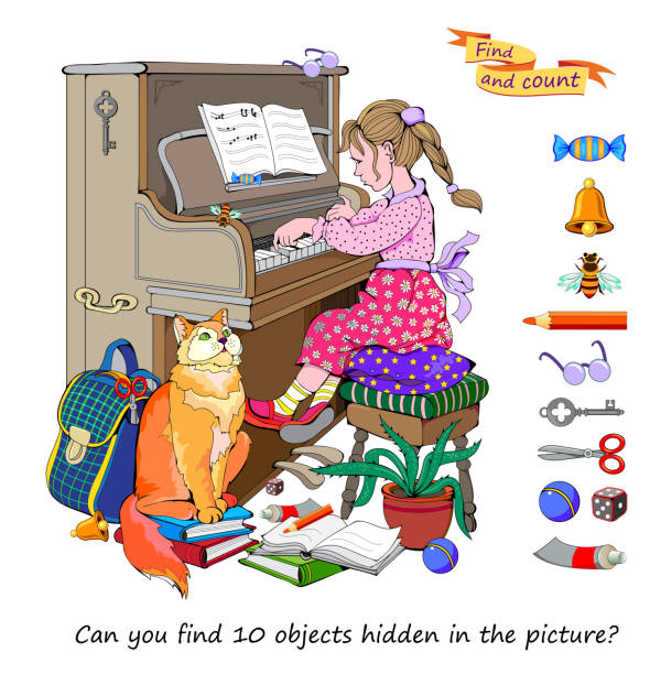 490+ Cat Playing Piano Stock Illustrations, Royalty-Free Vector