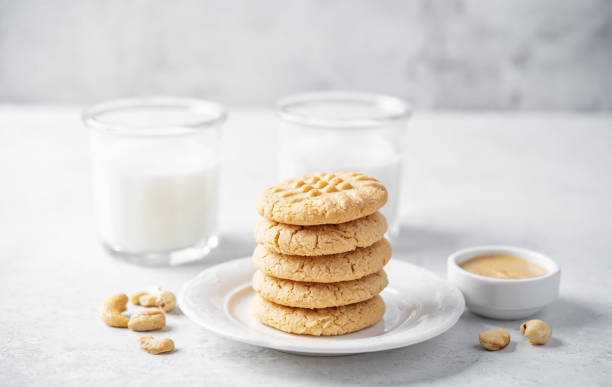 istock Cashews butter cookies with cashew nuts 2152094689