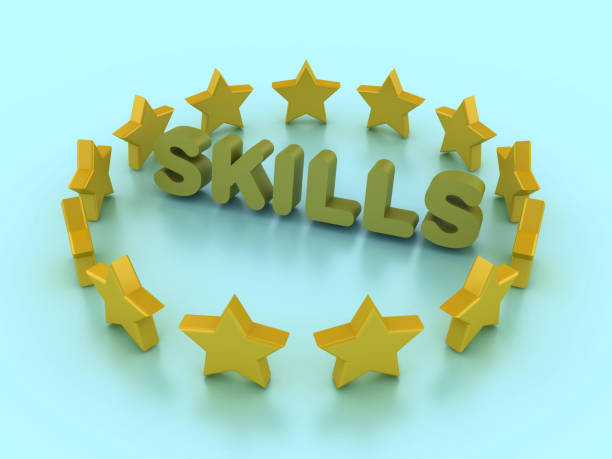 istock 3D Stars with Skills Word 2152095585