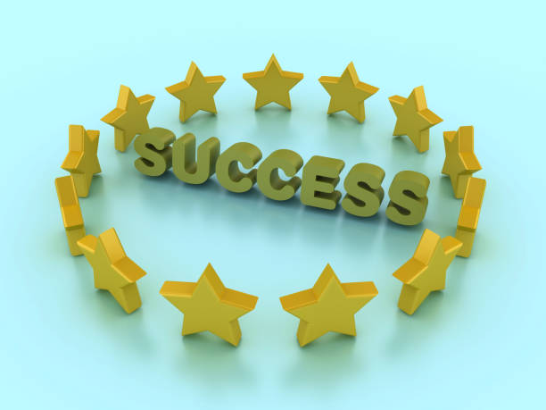istock 3D Stars with Success Word 2152095590