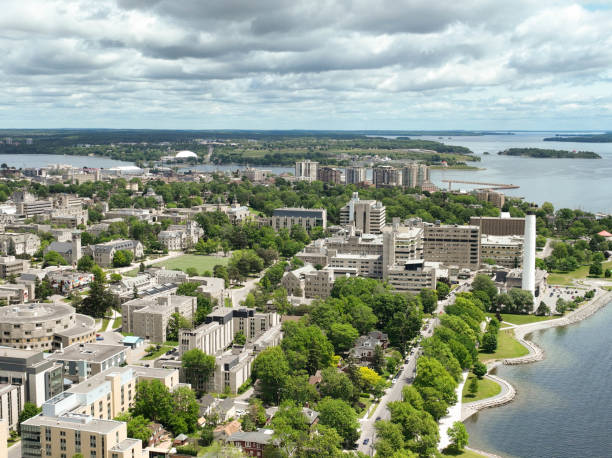 istock Aerial video of Queen's University，Canada 2152096069