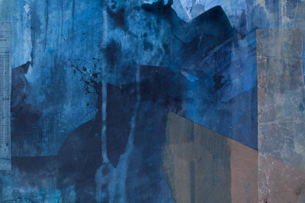 istock Blue grunge painting background photo 2152098444