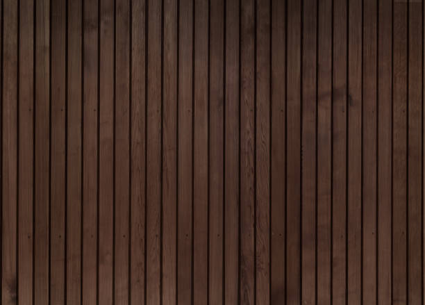 Dark wooden cedar boards background photo