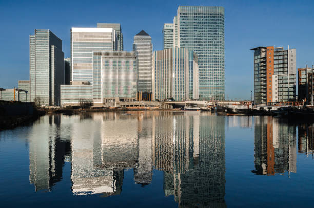 istock Financial district, Canary Wharf, London, UK 2152099092