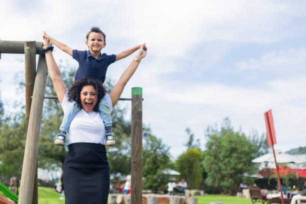istock mother and son in the natural park 2152103363