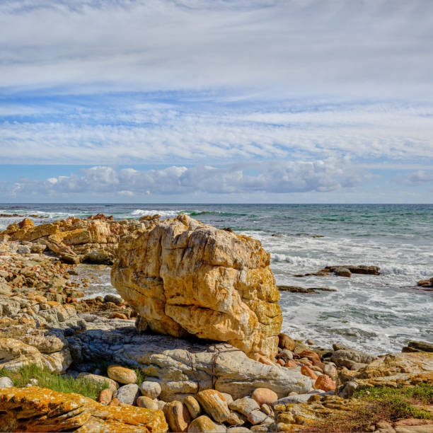 A rocky coastline in the Cape Province, South Africa