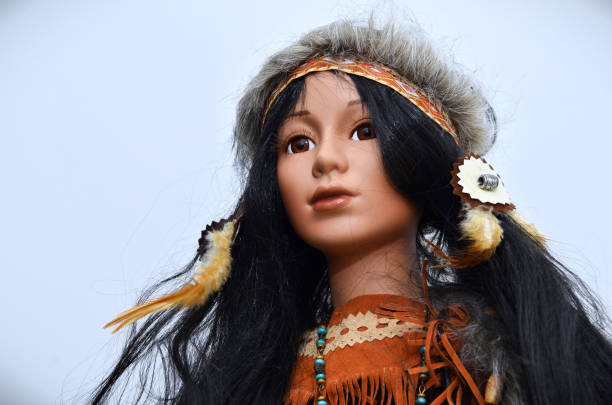 istock Native american indian doll face beauty 2152107539